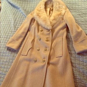 Gorgeous wool and genuine fur coat